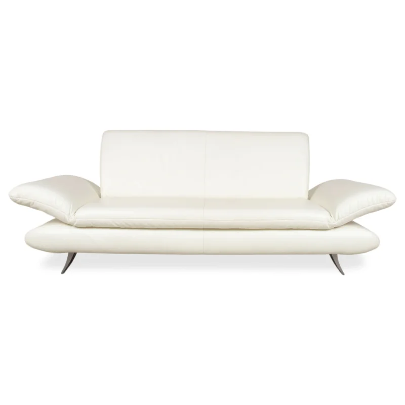 Koinor Rossini Leder Dreisitzer Creme Weiß manuelle Funktion Sofa Couch
