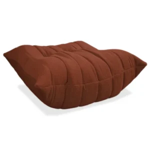 Ligne Roset Togo Stoff Hocker Orange Braun Neubezug