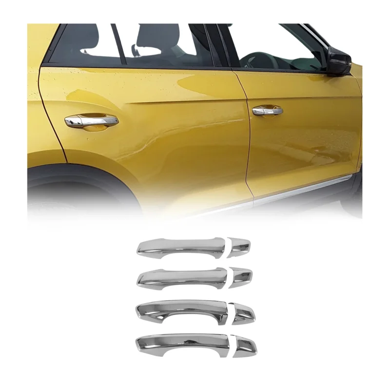 Chrom Türgriff Blende für VW T-Roc 2017-2025 4-Tür Edelstahl 8tlg
