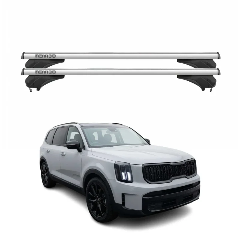 Menabo Dachträger Grundtäger für KIA Telluride 2020-2026 Aluminium Silber 2 tlg