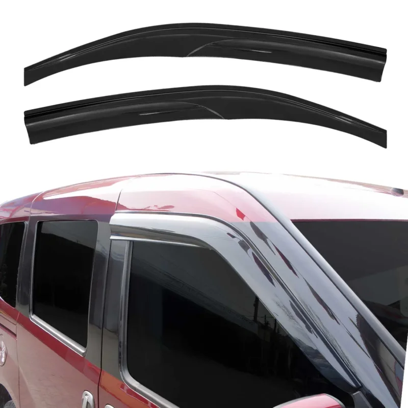 2x Windabweiser Regenabweiser für Peugeot Rifter 2018-2026 Acryl Dunkel