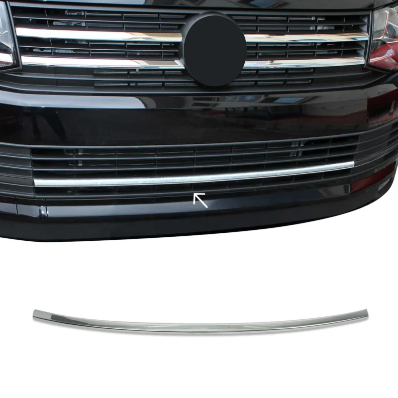 Kühlergrill Leisten Grillleisten für VW T6.1 Transporter 2019-24 Edelstahl Chrom