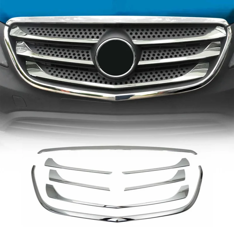 Kühlergrill Leisten Grillleisten für Mercedes Vito W447 2014-2019 Chrom 7tlg
