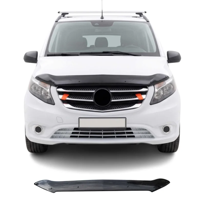 Motorhaube Deflektor Insektenschutz für Mercedes Vito W447 2014-2026 Dunkel