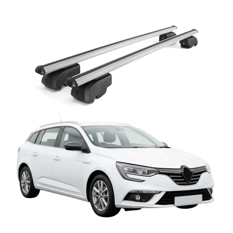 Dachträger Grundtäger für Renault Megane mk4 Grandtour 2016-2022 Alu Silber 2x