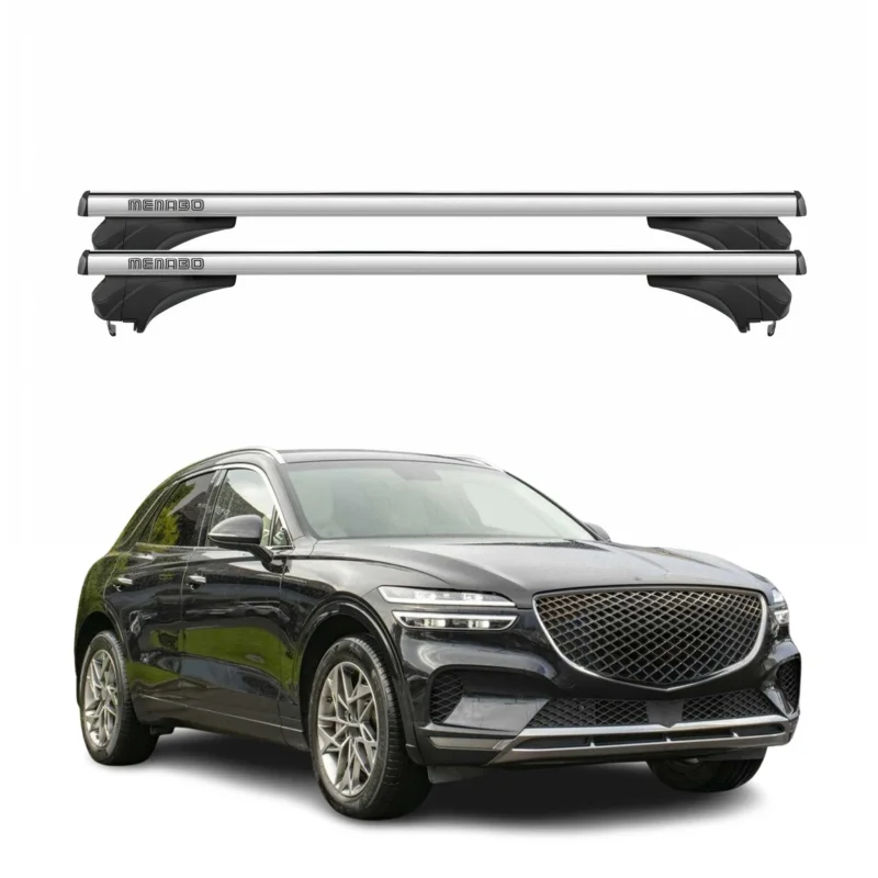 Menabo Dachträger Grundtäger für Genesis GV70 2020-2026 Aluminium Silber 2 tlg