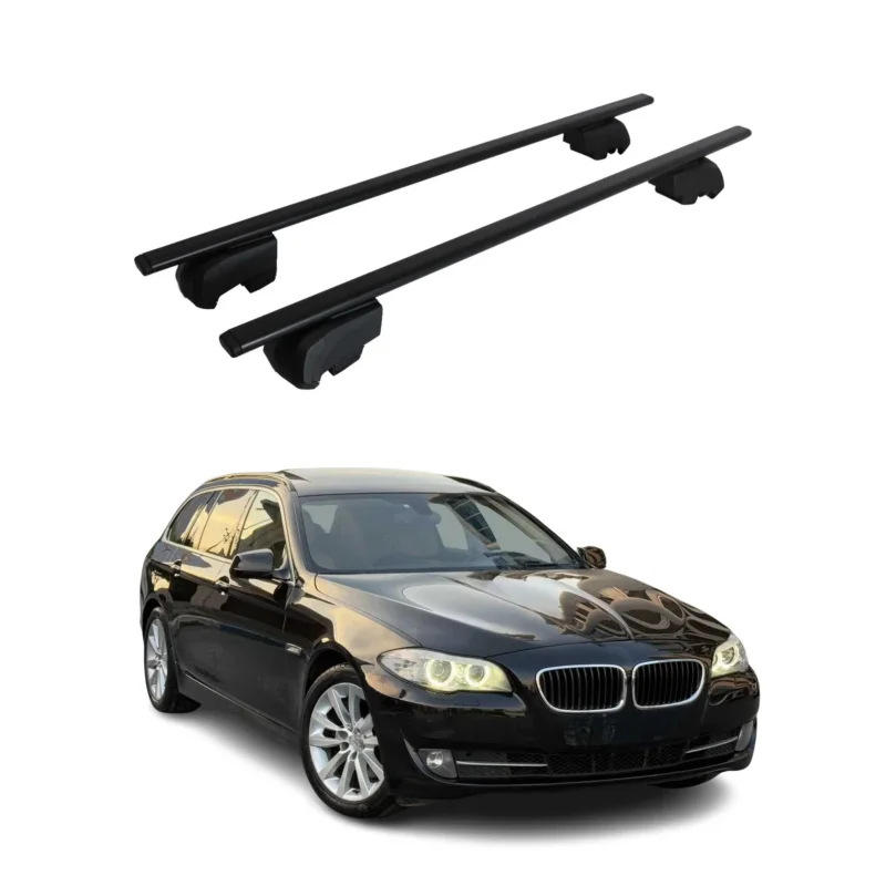Dachträger Grundträger für BMW 5er F11 Touring 2009-2017 75kg Stahl Schwarz 2x