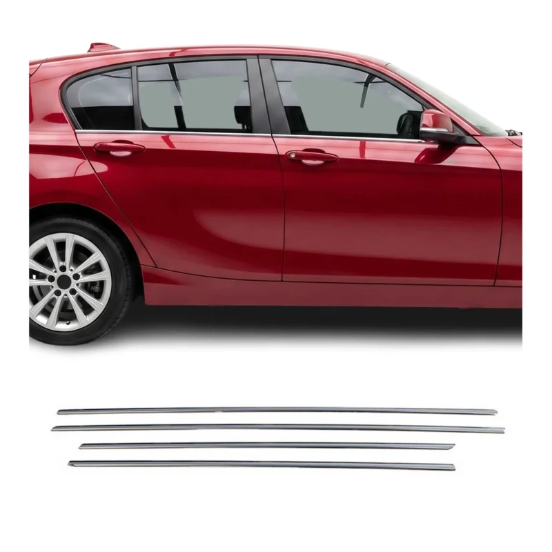 Fensterleisten Zierleisten für BMW 1er F20 2011-2019 Edelstahl Chrom 4tlg