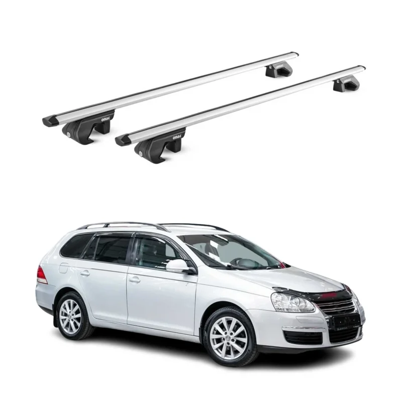 Dachträger für VW Golf Kombi Alltrack 2007-2020 90kg Aluminium Silber 2x ABE