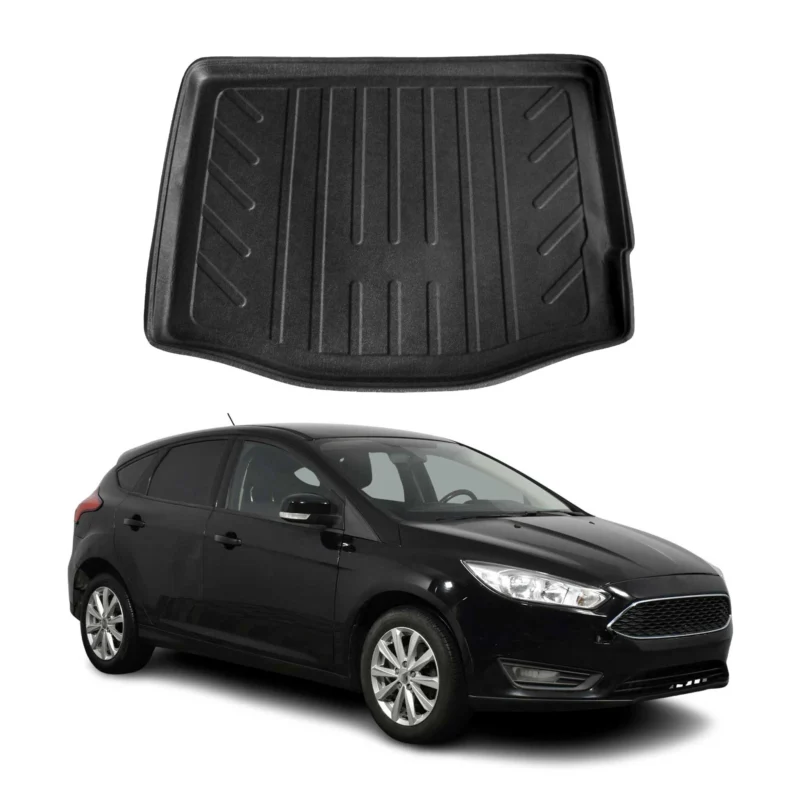 Kofferraumwanne Laderaumwanne für Ford Focus mk3 2011-2018 Fünftürer Gummi TPE