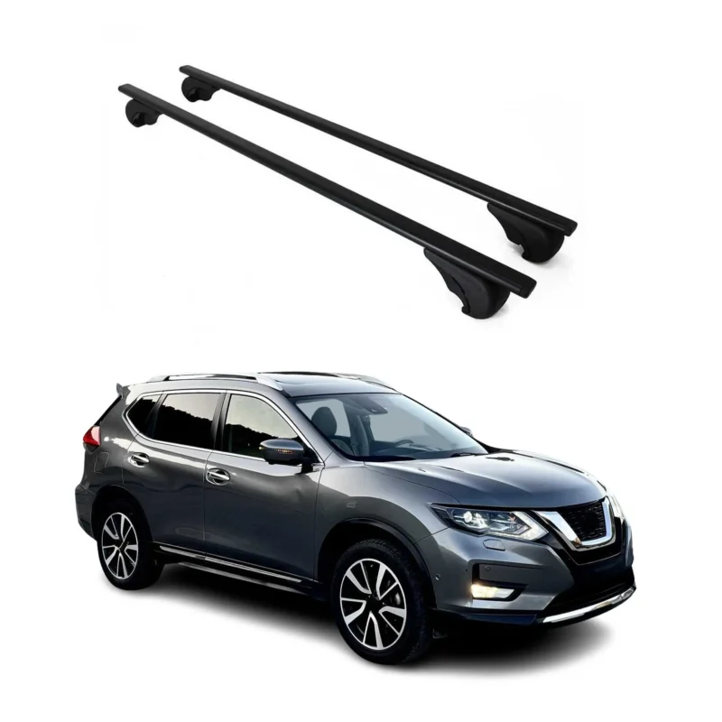 Dachträger Grundträger für Nissan X-Trail 2013-2021 75kg Stahl Schwarz 2 tlg