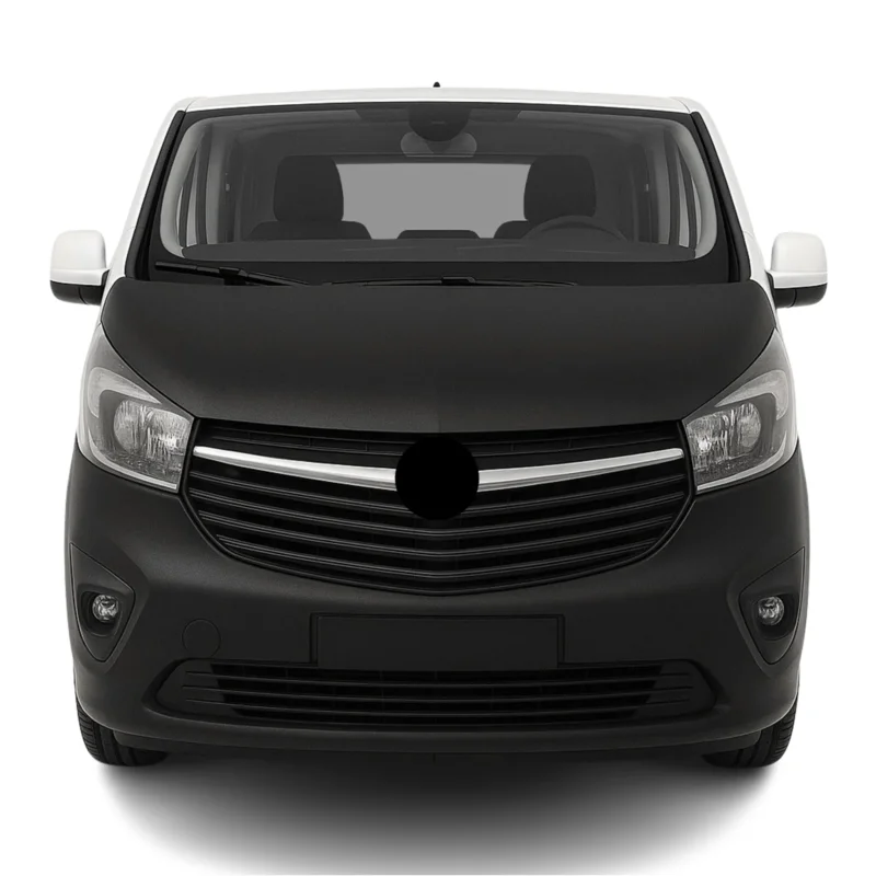 Haubenbra Bonnet Bra Steinschlagschutz für Opel Vivaro B 2014-2019 Schwarz 1tlg