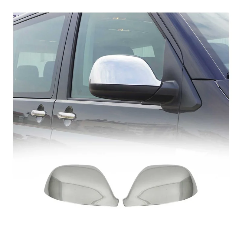 Spiegelkappen Spiegelabdeckung für VW Transporter T5 2010-2015 Edelstahl Chrom