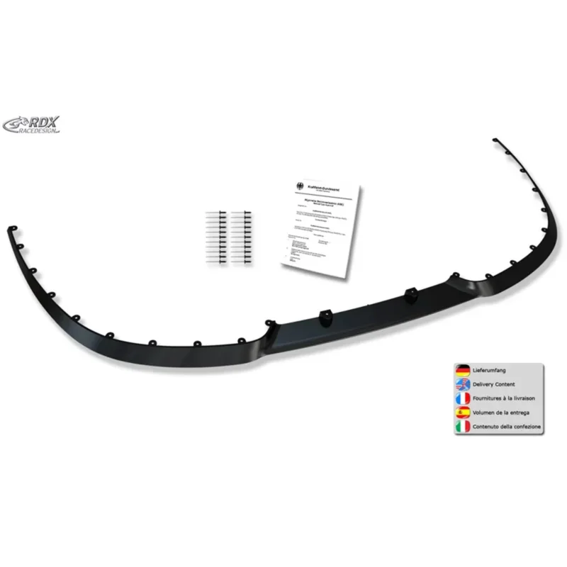 Universal Cup 2.0 Frontspoilerlippe/-Schwert - Flexibel - Schwarz