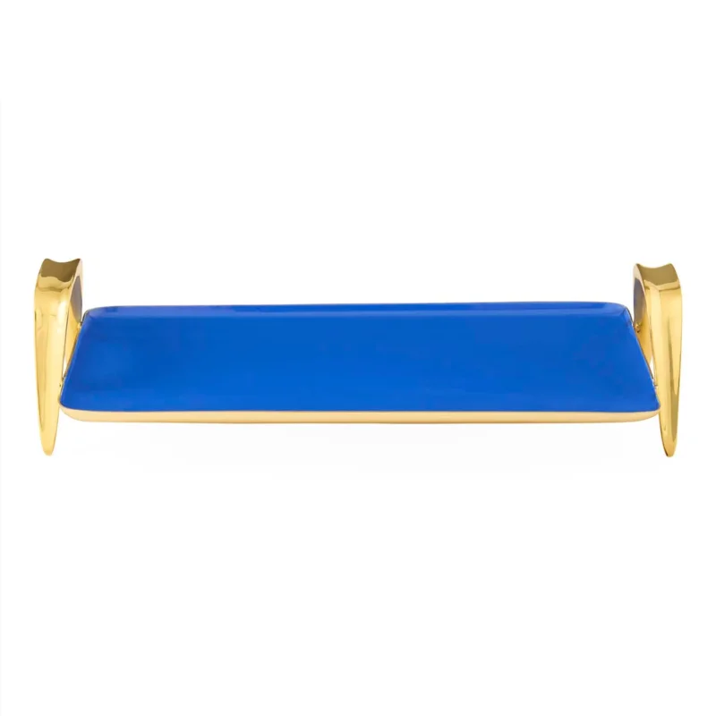 Jonathan Adler Servier- und Dekotablett Oscar | Blau