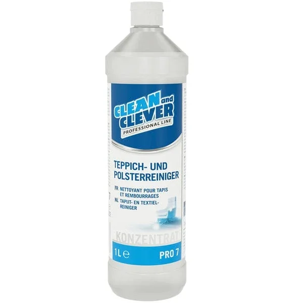 Teppich- und Polsterreiniger PRO7 Clean and Clever 1 Liter Flasche