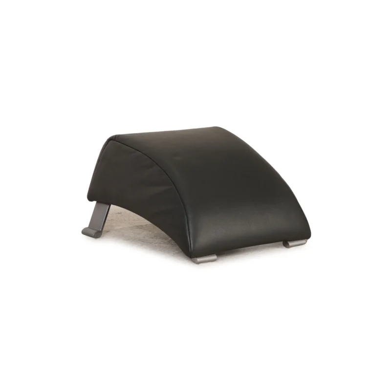 Rolf Benz 322 Leder Hocker Grau