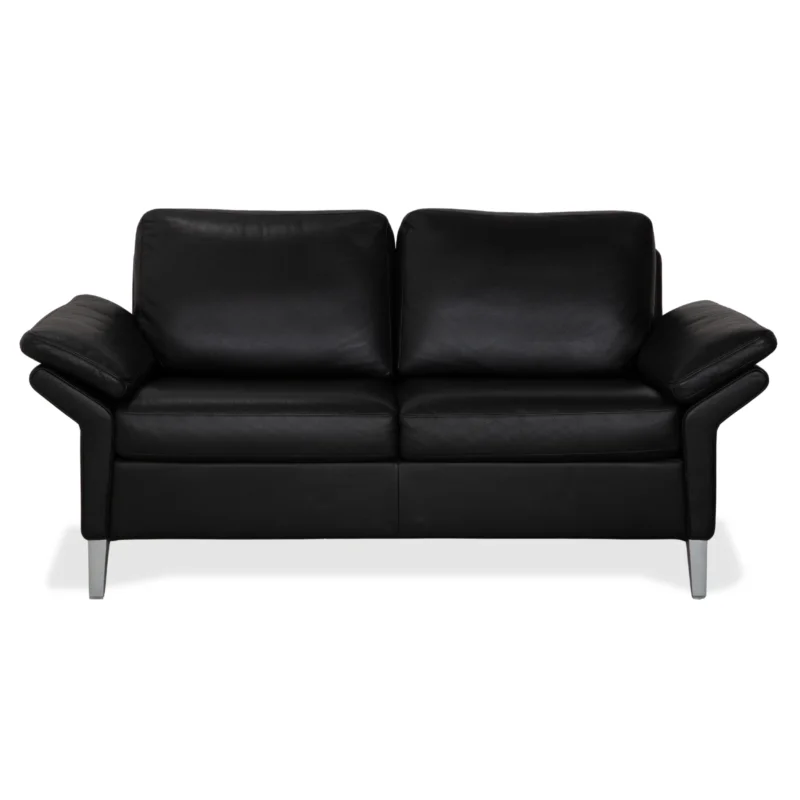 Rolf Benz 3300 Leder Zweisitzer Schwarz Sofa Couch