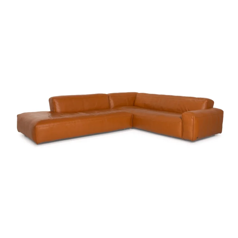 Rolf Benz Mio Leder Sofa Cognac Ecksofa