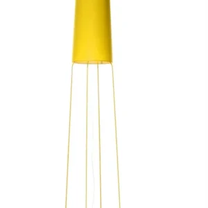 Stehleuchte gelb, moderne Stehlampe mit Lampenschirm