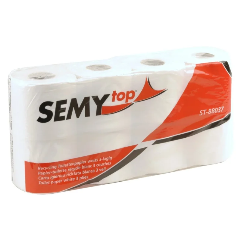 Toilettenpapier, 3-lagig, weiss 7× 8 X 250 Blatt