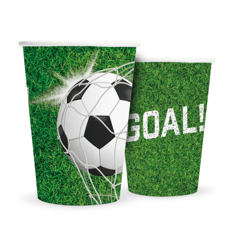 Voetbal Bekers Goal! 210ml 8st van WeFiesta koop je bij Partywinkel