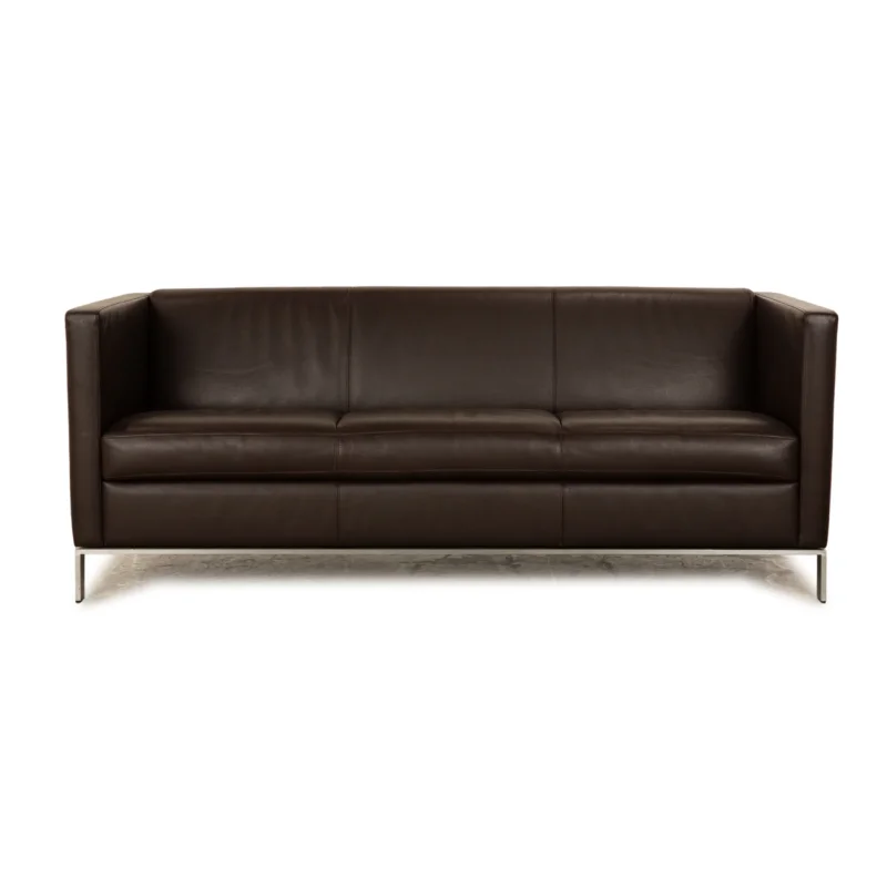 Walter Knoll Foster 501 Leder Dreisitzer Braun Sofa