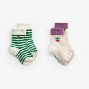 Pixel Sugar beet short socks pack x 2