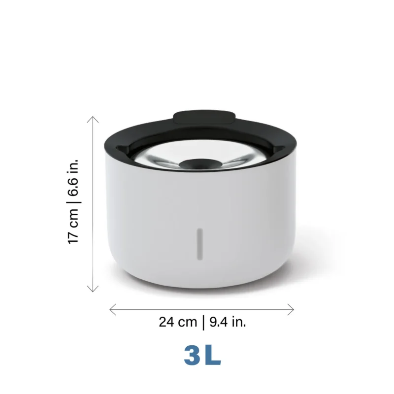 Zeus Oasis Trinkbrunnen für Hunde 3L oder 6L Volumen – 3L Fassungsvermögen
