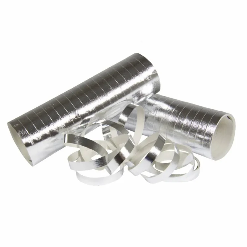 Zilveren Serpentine Metallic 3st van Folat koop je bij Partywinkel