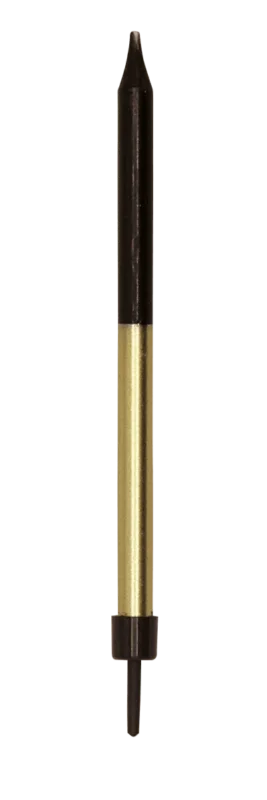 Zwart Gouden Kaarsen Dip-Dyed 9,5cm 12st van WeFiesta koop je bij Partywinkel